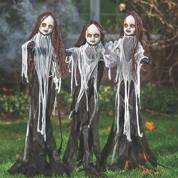 Have You Decorated Yet? Other - New~Light-Up Halloween Spooky Doll Yard Stakes